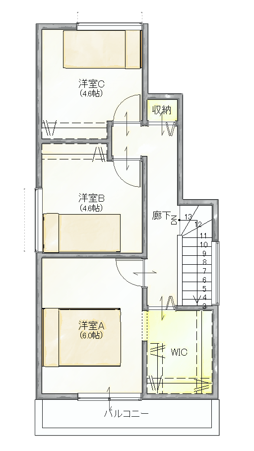 3階間取り